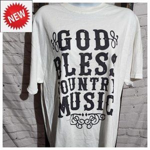 NWT God Bless Country Music Shirt‎ Large